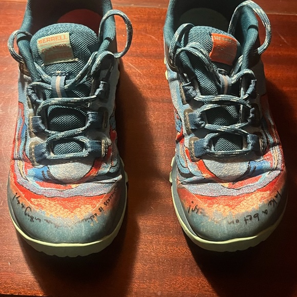 Merrell Antora Trail Sisters Running Hiking Shoes Womens 6 Blue J066424 - Picture 3 of 4